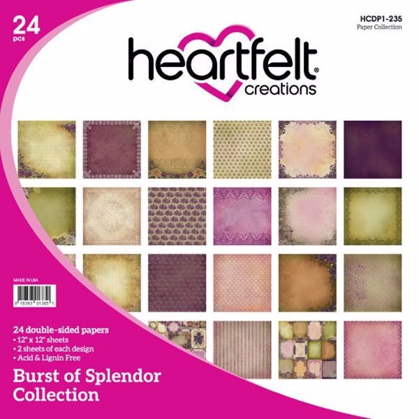 Burst of Splendor HCDP1-235   -  12" Designpapir blok fra Heartfelt Creations
