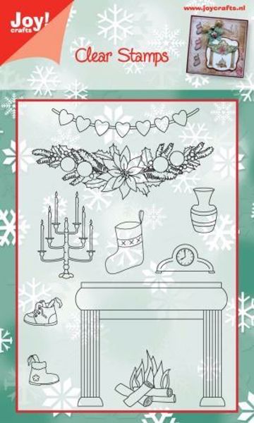 Jule Pejs med tilbehør silikone stempel fra Joy Crafts - 6410/0108