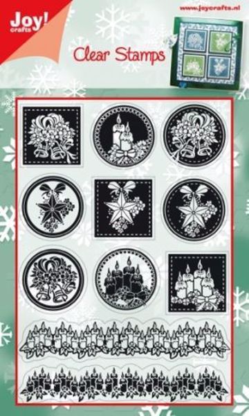 Jule plaketter og ranker - Silikonestempler fra Joy Crafts - 6410/0109