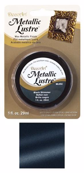DecoArt Metallic Lustre Wax - Black Shimmer - ML05C