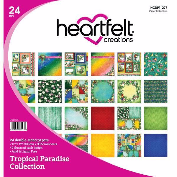 Tropical Paradice Collection - Designblok fra Heartfelt Creations