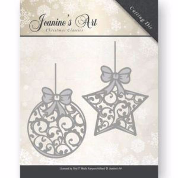 Jeanine's Art Christmas Classics - Jule kugler JAD10010 - dies standsejern og embossing til scrapbooking og kort 