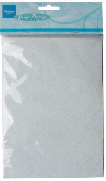 Hvidt glimmer karton til scrapbooking og kort fra Marianne Design - CA3104