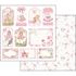 Stamperia Baby Girl design papir pakning til scrapbooking og kort - SBBL41