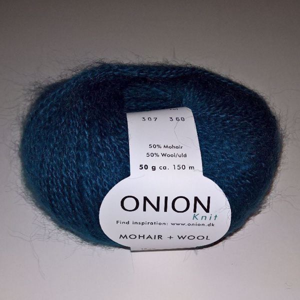 Mohair + Wool, lækkert pelset strikkegarn fra ONION