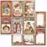 Stamperia Christmas Vintage design papir pakning til scrapbooking og kort - SBBS02
