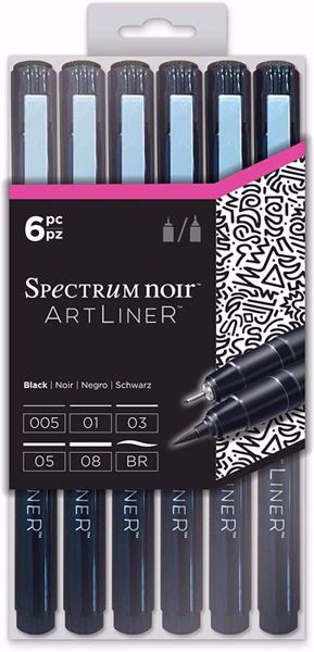 Spectrum Noir Art Liner - Pakke med 6 forskellige fra Crafters Companion