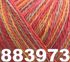 Blødt blandingsgarn af Uld og Bomuld - Esther by Permin - Orange Rød Grøn Mix 883973