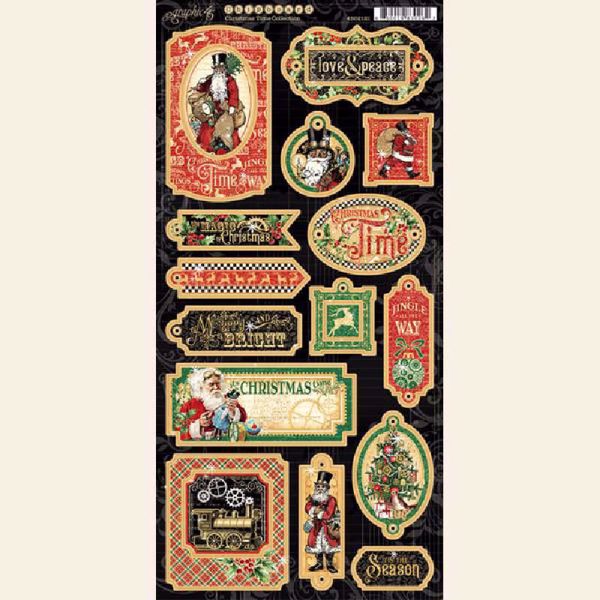 Chipboard fra Graphic 45 - Christmas Time - 4502121