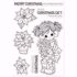 Holly Poinsettias Stempel sæt fra Crafters Companion til scrapbooking og kort - CF-STP-HOLPO
