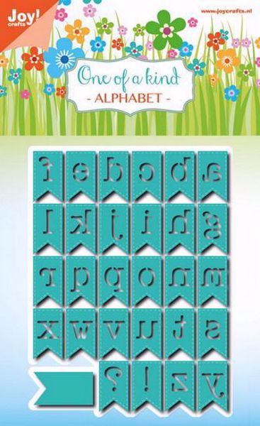 One of a kind - Alphabet  - die 6002/0799  standsejern til scrapbooking og kort fra Joy Crafts