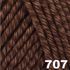 Organic Cotton + Merino Wool strikkegarn fra ONION - Chokolade 707