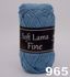 Soft Lama Fine strikkegarn fra Svarta Fåret - 965 Frostblå