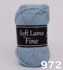 Soft Lama Fine strikkegarn fra Svarta Fåret - 972 Lyseblå