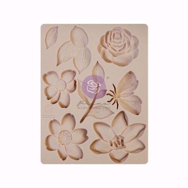 Prima Marketing Watercolor Floral - silikone Form - 651565