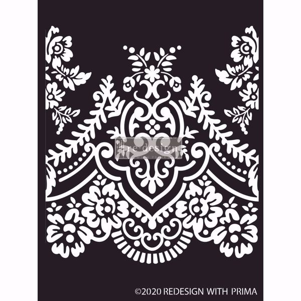 Re-design with Prima Decor Stencils - Elegant Lace 652685