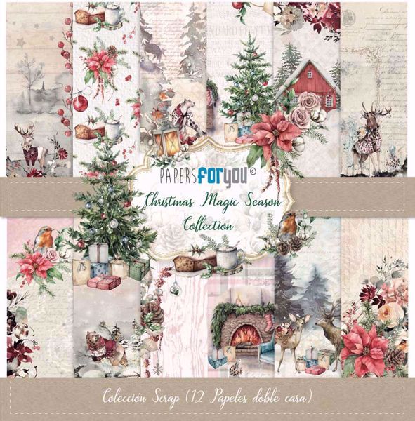 christmas magic season papir pakning fra Papers for you til scrapbooking og kort - PFY-4273