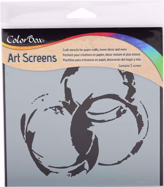 ColorBox Art Screens Ringer Stencil 15 x 15 cm mask, stencil fra Clearsnap