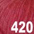 Super lækker og blød Kid Seta Tweed kidmohair og silke fra Gepard Garn - 420 Lyserøde Sjerner (Bærrød)