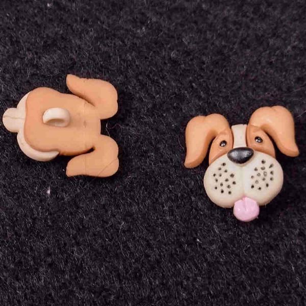 Plastic knap - Beagle Hoved