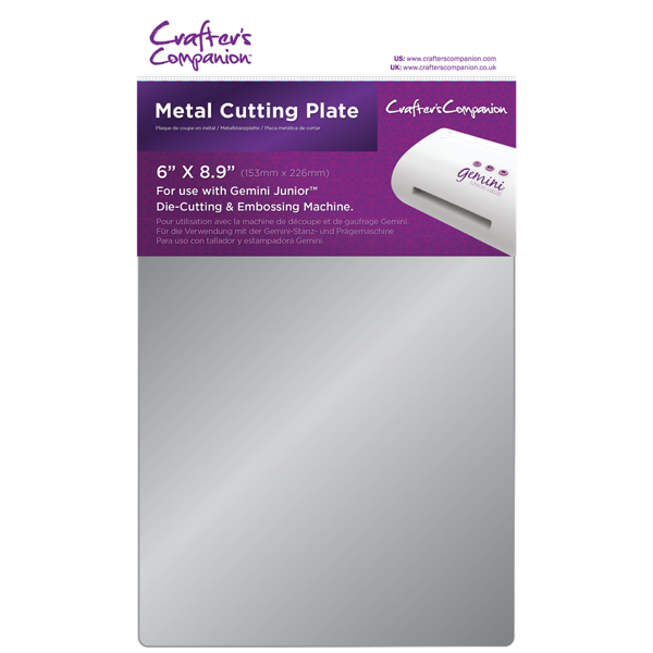 Gemini Metal Cutting Plate A4 til udstandsning af stof, papir, karton og andet til patchwork, scrapbooking og kort