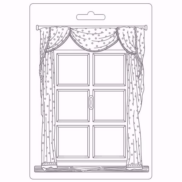 Stamperia Soft Maxi Mould A5 Daydream Window - K3PTA5616