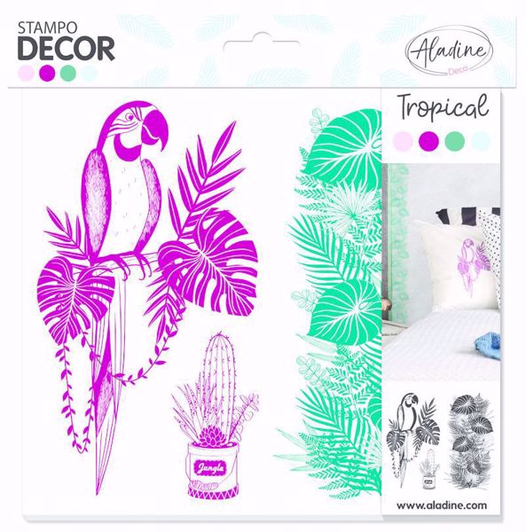 Tropical - Decor skum stempler til Home decor fra Aladine - 05281
