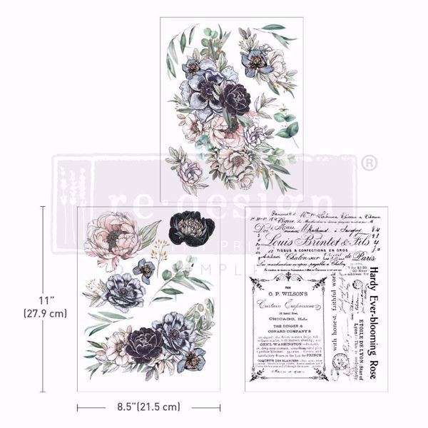 Re-design with Prima - In The Meadows - 3 stk af 21,5 x 28 cm Decor Transfer - 659226