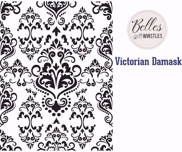Belles and Whistles fra Dixie Belle Decor Stencils - Victorian Damask - 28715 